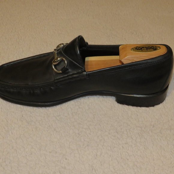 Gucci Tom Ford Era Black Calf Leather Horse Bit Loafers 8D main image 4